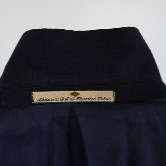 DAMAGED Joseph Abboud Thick Textured Wool Blue Suit Jacket 42L 3 Button - Picture 12 of 15